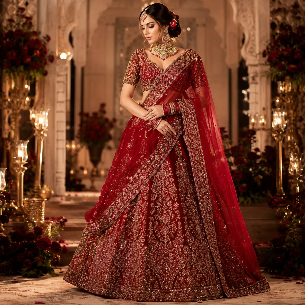 Crimson Zari Bridal
