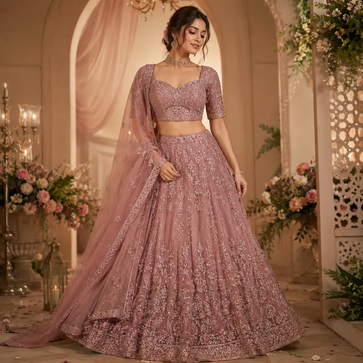 Dusty Rose Festive