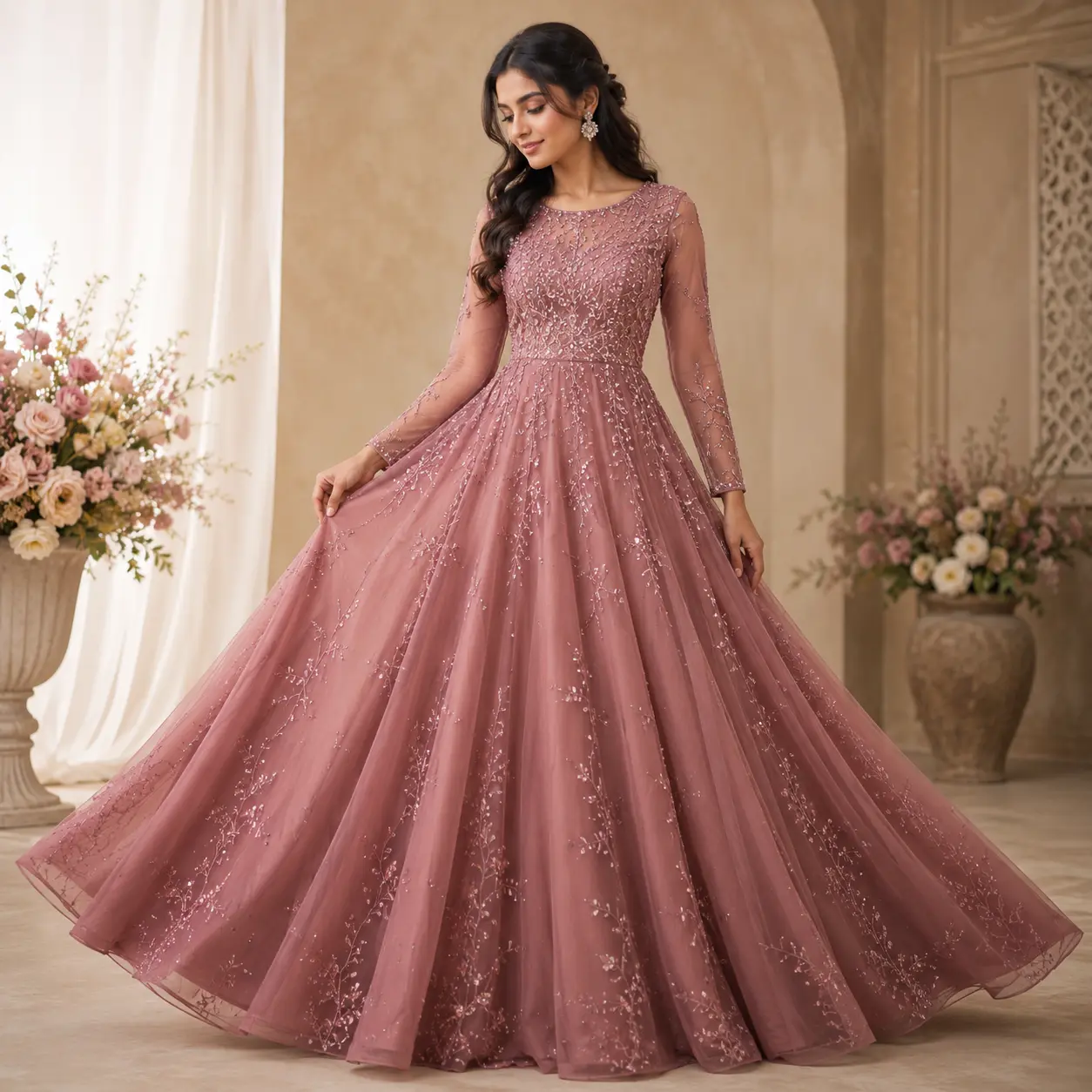 Dusty Rose Flare