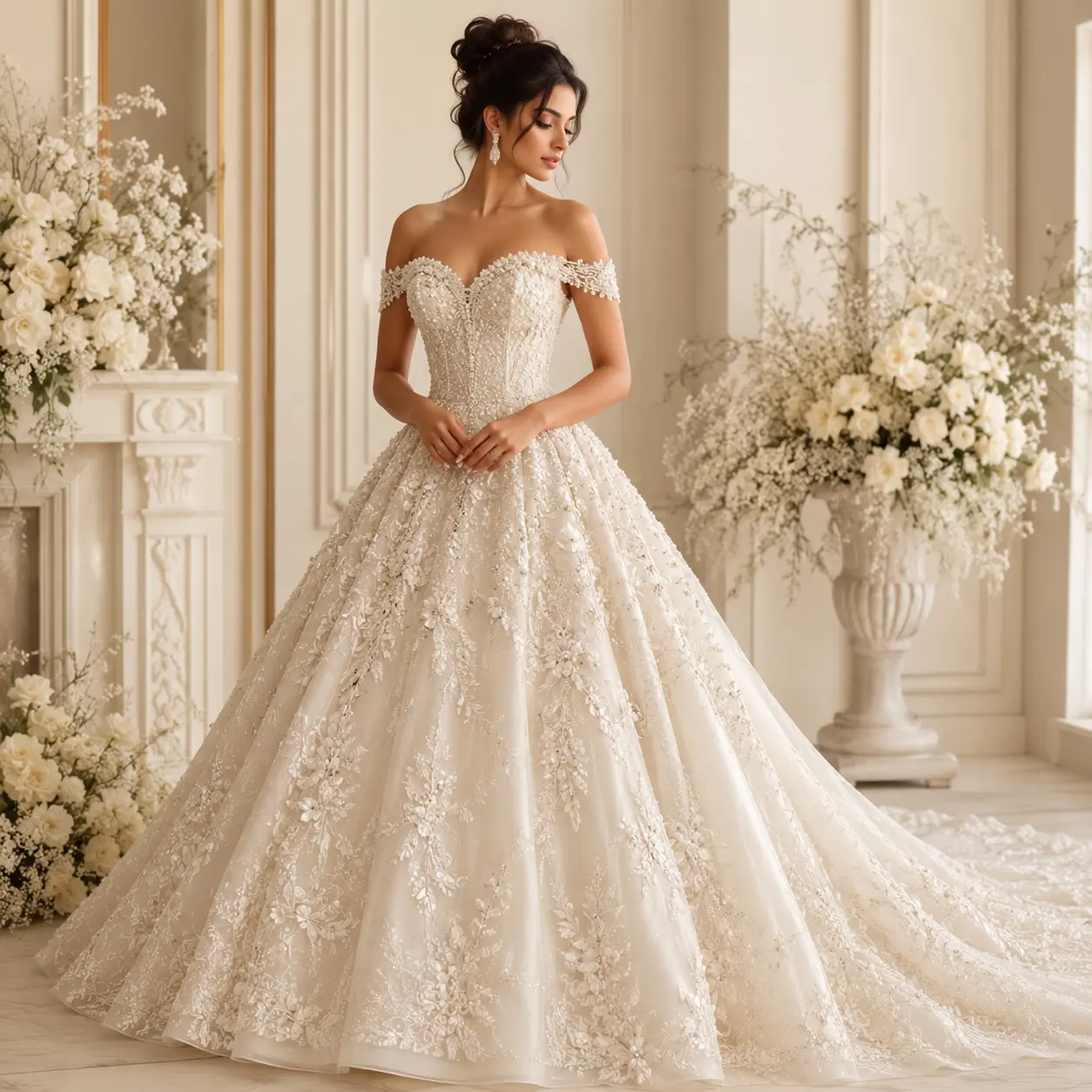Pearl White Bridal