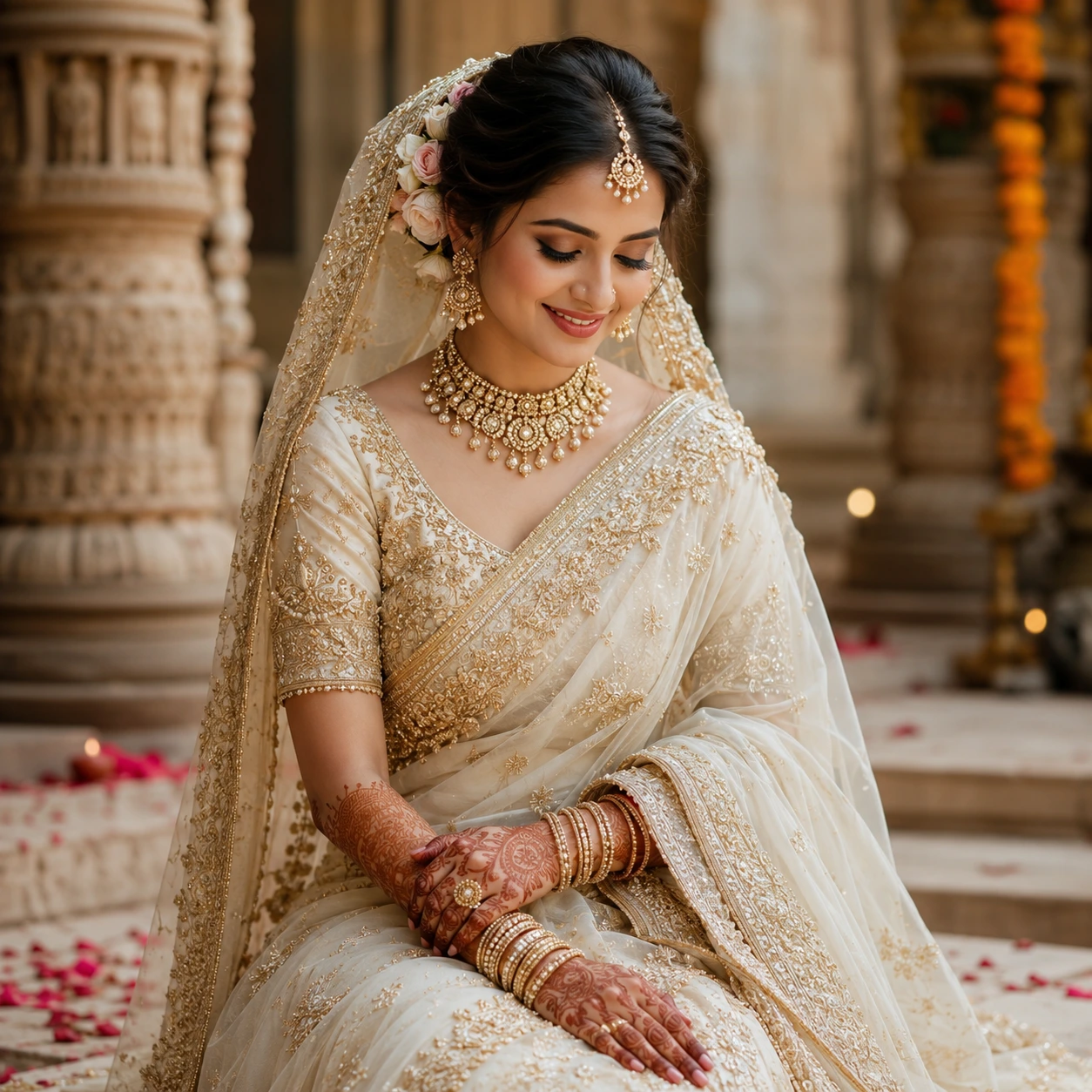 Bridal wear detail – Medhini Boutique