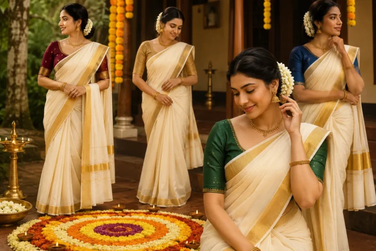 Kerala Saree Styling for Onam: The Complete Style Guide