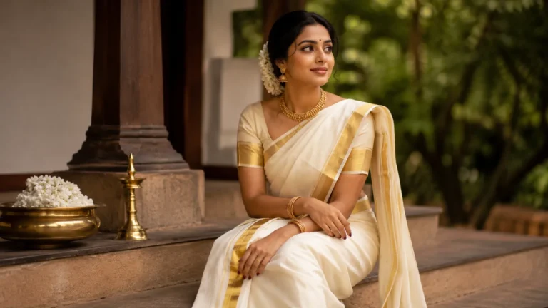 How to Drape a Kerala Saree  Step by Step