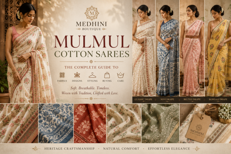 Mulmul Cotton Sarees: The Complete Guide to Fabrics, Designs, Styling, Buying & Care