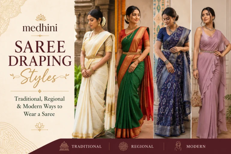 Saree Draping Styles: Traditional, Regional & Modern Ways to Wear a Saree